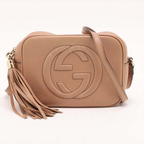 Gucci Handbags - GUCCI Cream Leather Shoulder Bag